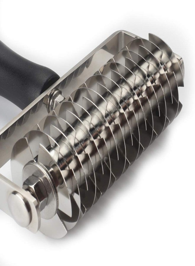 VINMEN AMPSEVEN Pastry Lattice Roller Cutter - Professional Stainless Steel Dough Lattice for Pie Pizza Bread, beef wellington, Pastry Crust Roller Cutter - Image 3