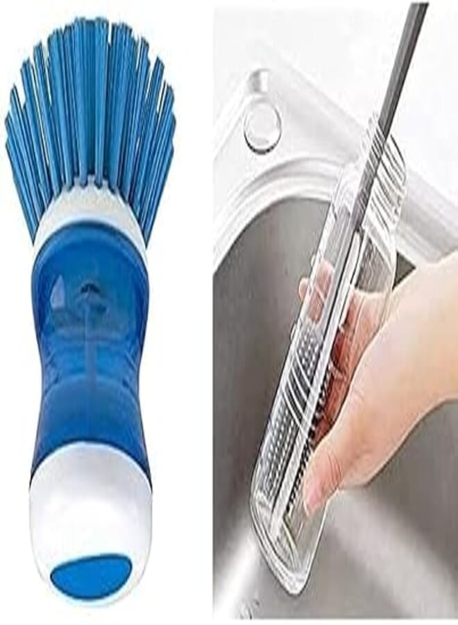 Smart G Dish Washing Brush, Blue + Silicone brush baron cup bottle