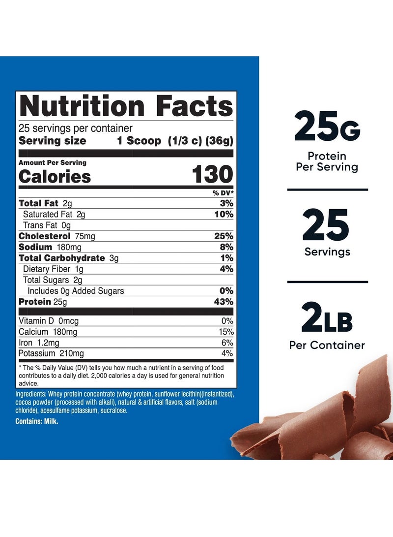 Nutricost Whey Protein Concentrate Powder Chocolate 2lb - Image 2