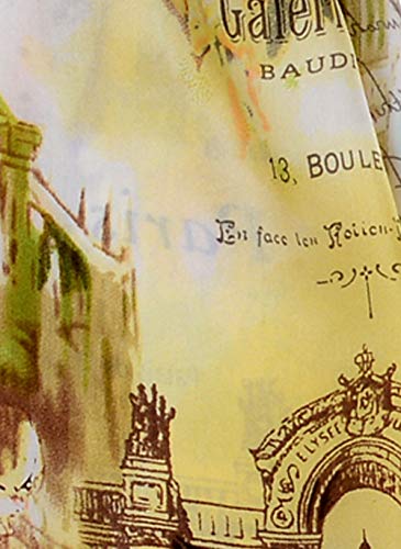 Salutto Women 100% Silk Scarves Painted Parisian Scarf - Image 5
