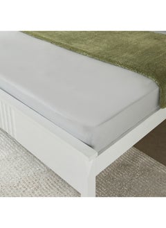 Home Box Essential Solid Cotton King Fitted Sheet 210 x 36 x 180 cm  - Image 2
