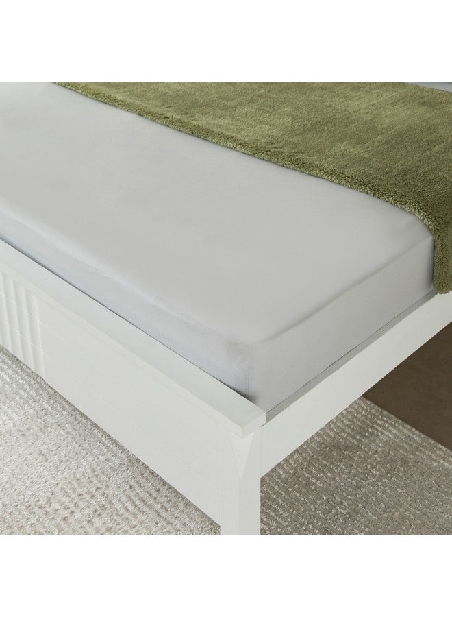 Home Box Essential Solid Cotton King Fitted Sheet 210 x 36 x 180 cm - Image 2