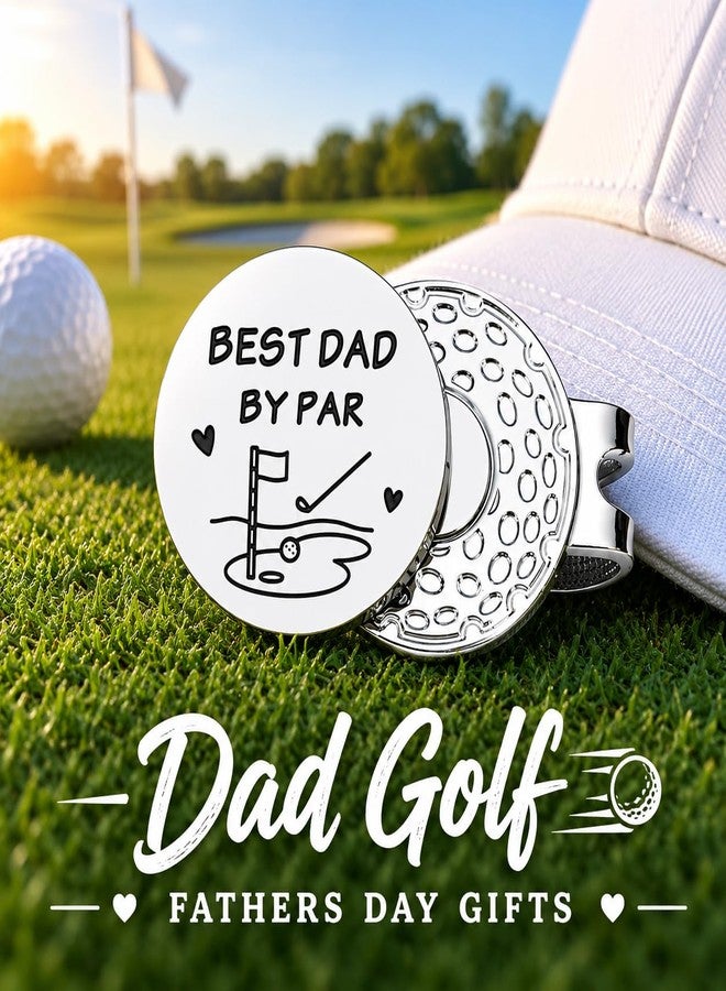 Perleddom Dad Golf Gifts for Fathers Day Golf Ball Marker Hat Clip Golfs Gift for Men for Men Gender Reveal Dad Golf for Men Golfer from Daughter Birthday Retirement Golf Accessories for Golf Lover - Image 2