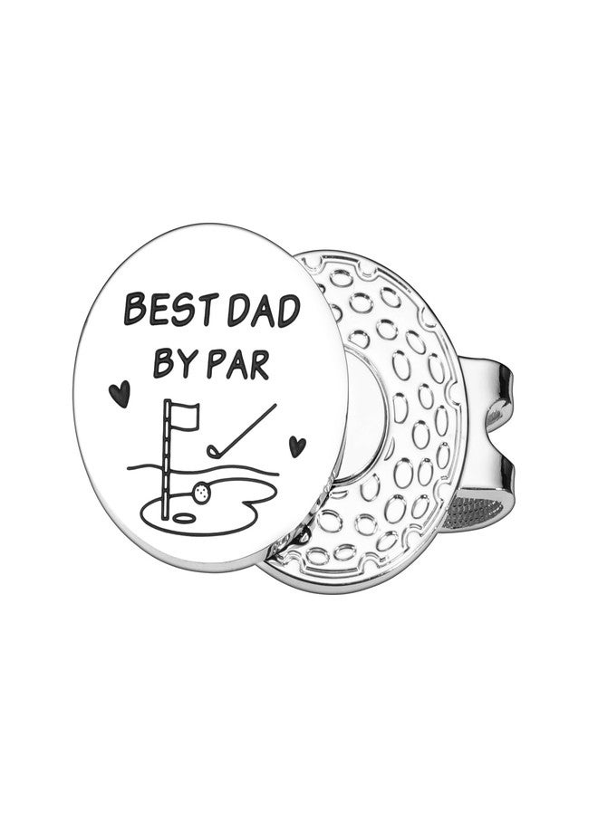 Perleddom Dad Golf Gifts for Fathers Day Golf Ball Marker Hat Clip Golfs Gift for Men for Men Gender Reveal Dad Golf for Men Golfer from Daughter Birthday Retirement Golf Accessories for Golf Lover - Image 1