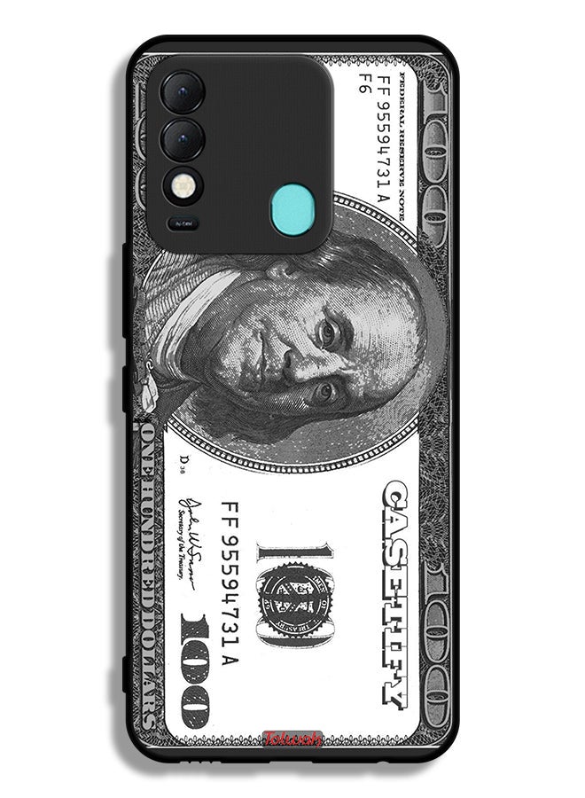 Tolwak Tecno Spark 8 Protective Case Cover Dollar Pattern - Image 2