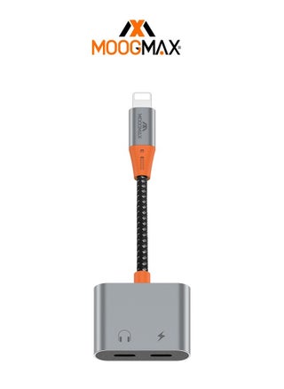 A Headphone jack and a dual charger with an iPhone (Lightning) port. It is made of fabric that is difficult to cut and easy to carry. It transmits sound and charges quickly and with high quality. - pzsku/Z333013272807B1C53DC7Z/45/_/1699712633/581037db-7371-4e40-a156-774d70bb086f