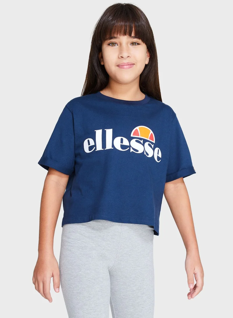 Ellesse Youth Nicky Cropped T-Shirt