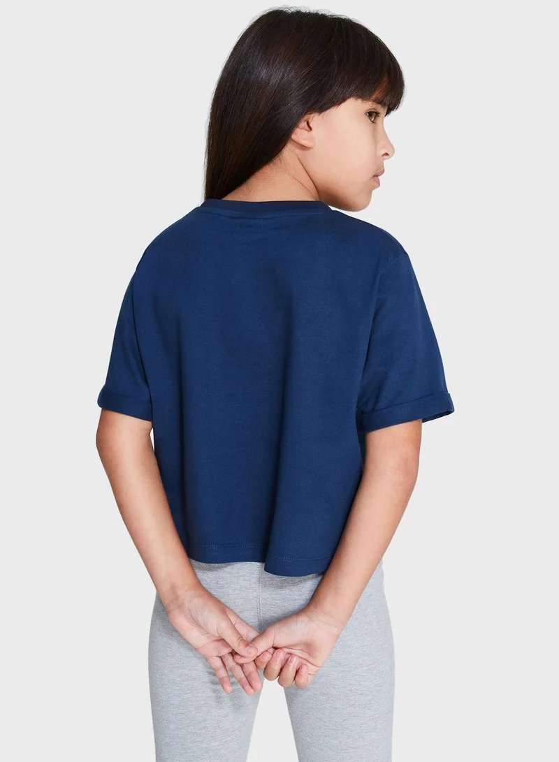Ellesse Youth Nicky Cropped T-Shirt