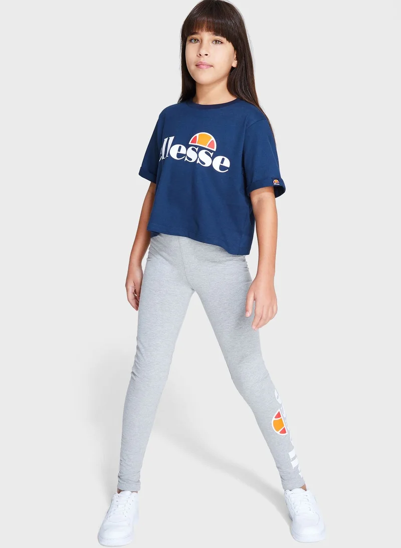 Ellesse Youth Nicky Cropped T-Shirt