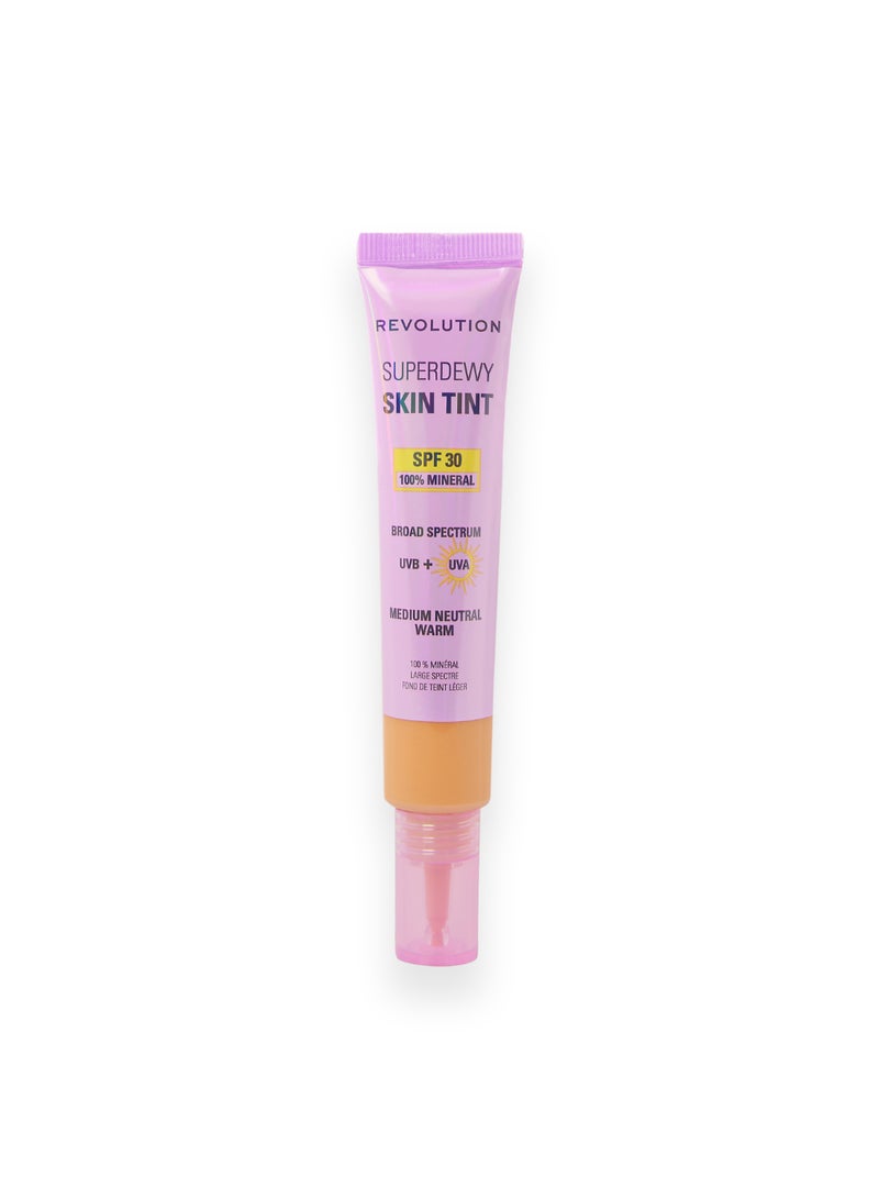 REVOLUTION تلوين البشرة سوبر ديوي سانديو SPF30 متوسط محايد دافئ - Image 2