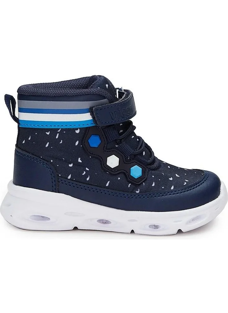 فيكو Booties Lighted Phylon Boots Navy Blue