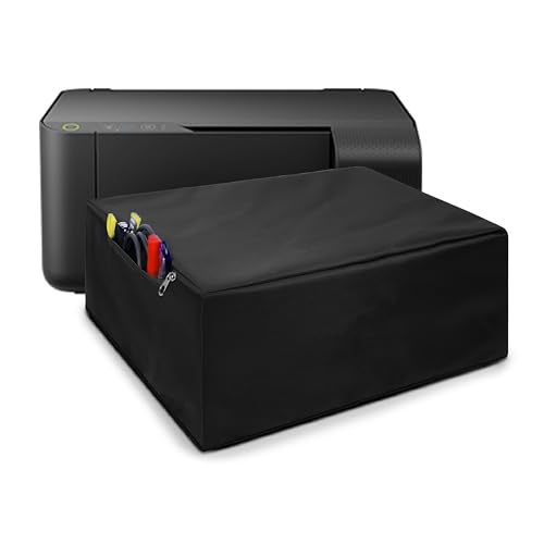 Alifiya Dust Proof Washable Printer Cover for Epson L3110 / L3150 / L3152 / L3115 Wi-Fi All-in-One - Black - Image 1