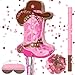 Seematn Cowgirls Pinata Birthday Party Decors Western Cowboy Party Favors with Blindfold Stick and Confetti for Photo Prop Candy Holder and Party Supplies - Image 2