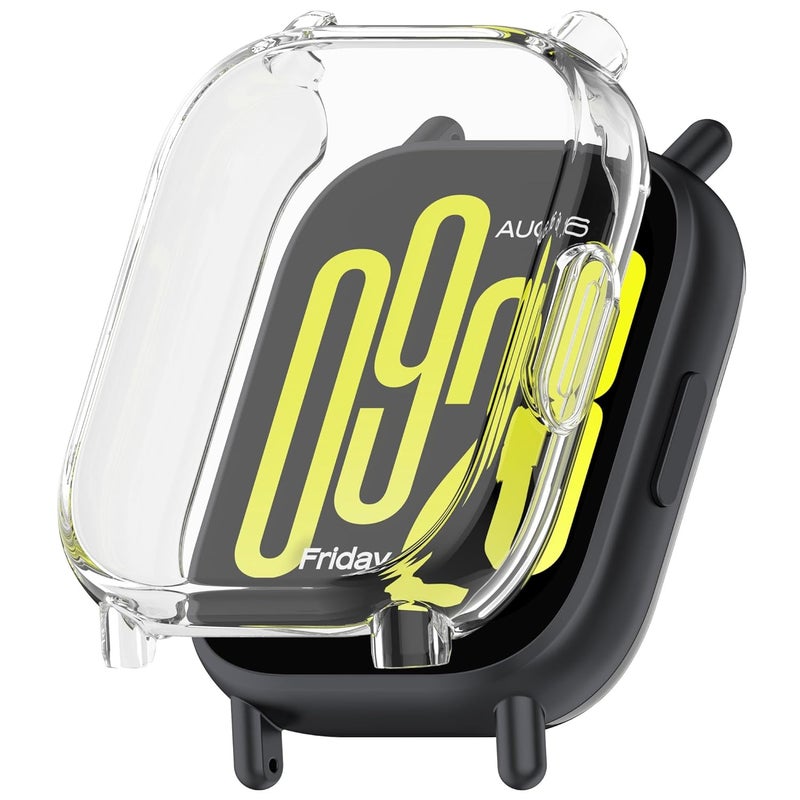 Wisely غطاء واقي ذكي متوافق مع ساعة ريدمي 5 لايت، واقي شاشة كامل، غلاف ناعم، شفاف HD - Image 1