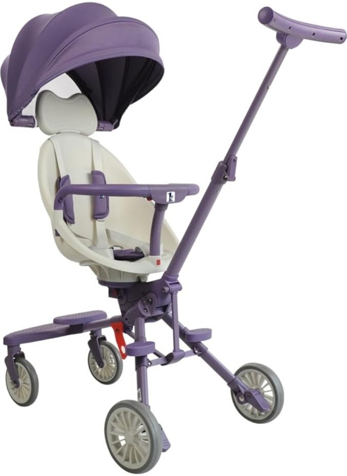 Generic - Lightweight Baby Stroller, Easy One Hand Fold, Travel Ready, Strong, Adjustable Handles, Soft Ride Wheels, Easy Push (Purple) - Image 1