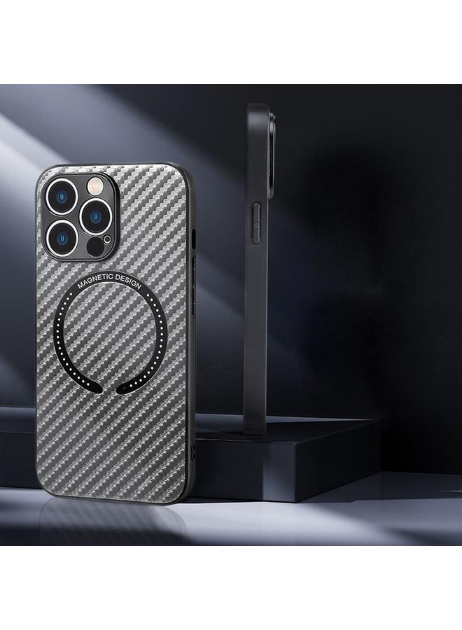 Zaboon Case For iPhone 12 Carbon Fiber Texture MagSafe Magnetic Phone Case - Image 3
