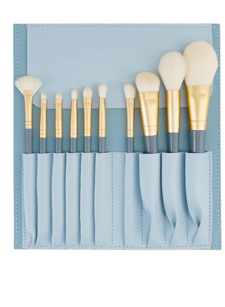 KASTWAVE 10 Pack  Makeup Brushes, Professional Premium Synthetic Makeup Brushes, Foundation Eye Shadow Blush Concealer Brush, Suitable for Anniversary, or Birthday - Image 1