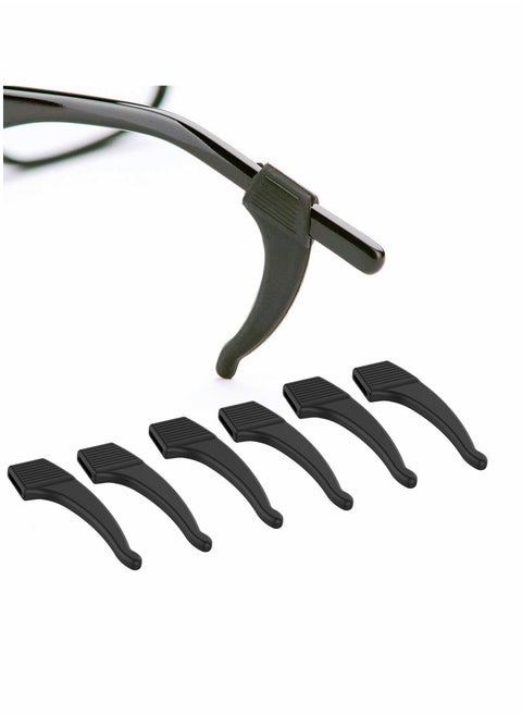 3 Pairs of Silicone Eyewear Ear Hooks and Nose Pads for Sunglasses and Glasses Comfortable and Secure Eyeglass Holders