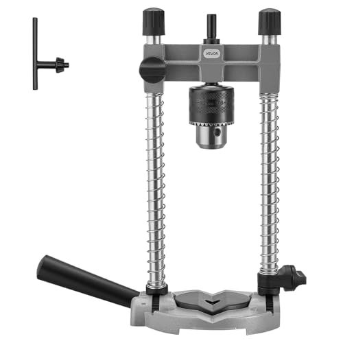 VEVOR Drill Guide MultiAngle Press Portable Precision Drilling Guide Jig Attachment with Large Handle and Mounting Holes Aluminum Alloy for Drilling Angled or Straight Holes for Wood Working - Image 1