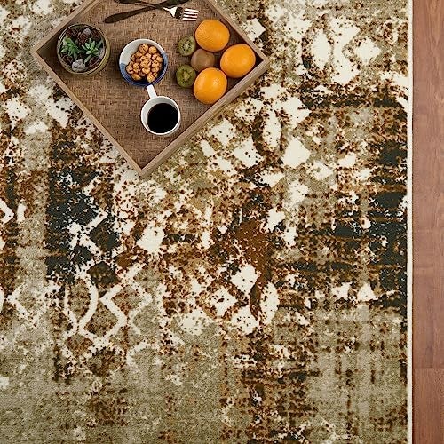 Welspun Wonder-Full Polyester Carpet for Hall, Living Room & Bedroom | Anti-Skid | Fold Mark Resistant | Machine Washable | Gel Foam Back | 4x6 Feet | Brown - Image 3