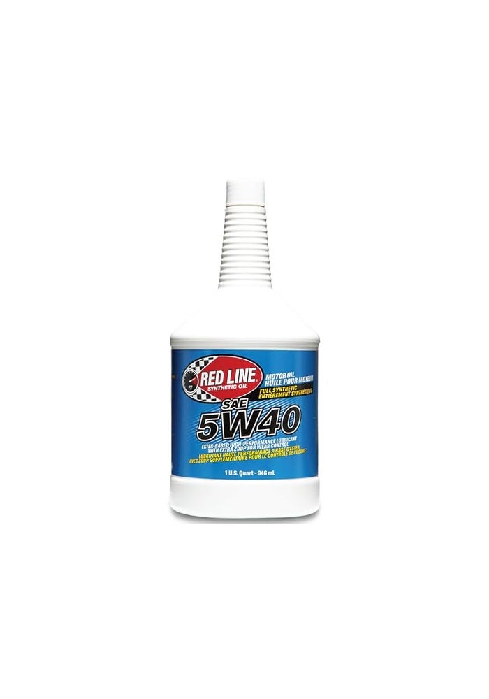 Red Line 15404 SAE 5W40 Fully Synthetic Motor Oil 1 Quart - Image 1