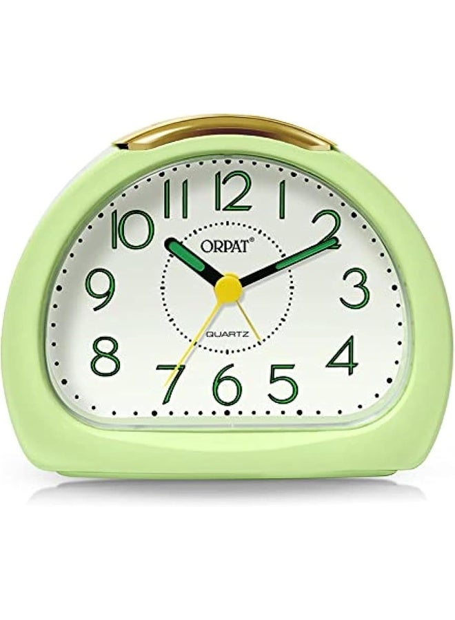Ajanta 367-Parrot Green Beep Alarm Clock – Small Analog Timepiece | Loud Alarm & 4-Minute Snooze | Travel-Friendly | Durable Plastic | 1-Year Warranty - Image 1
