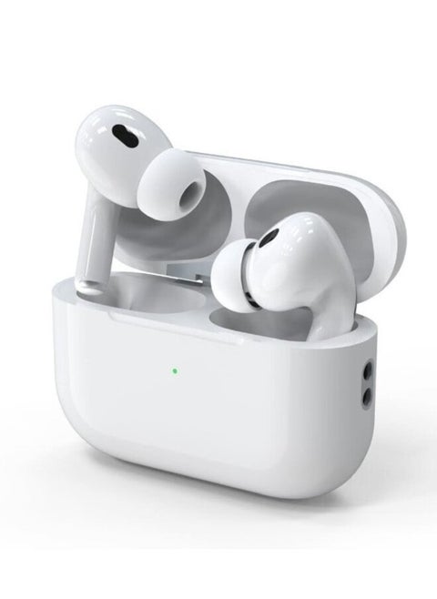 سماعات Airpods الجيل الثاني مع علبة الشحن باللون الأبيض