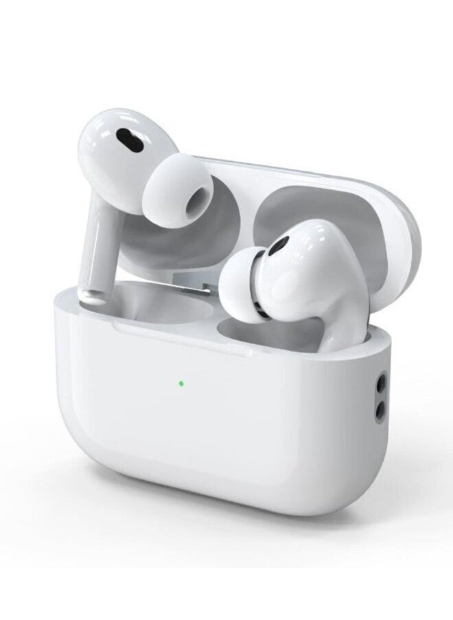 وبو سماعات Airpods الجيل الثاني مع علبة الشحن باللون الأبيض  - Image 1