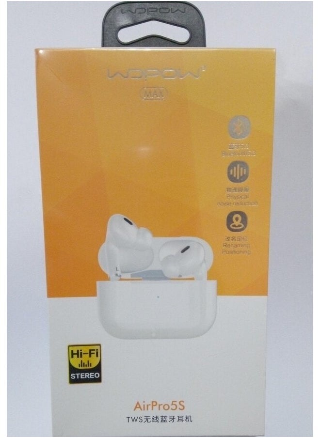 وبو سماعات Airpods الجيل الثاني مع علبة الشحن باللون الأبيض  - Image 3