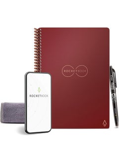 Rocketbook Smart Reusable Notebook | Eco-Friendly Dot-Grid | Includes Pilot Frixion Pen & Microfiber Cloth | Executive Size  - Image 1
