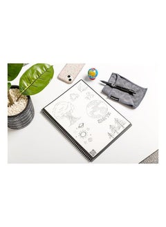 Rocketbook Smart Reusable Notebook | Eco-Friendly Dot-Grid | Includes Pilot Frixion Pen & Microfiber Cloth | Executive Size  - Image 2