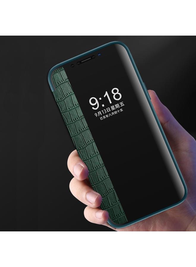 S-TOP Case For iPhone 12 Pro Max Crocodile Texture Display Window Horizontal Flip Leather Case - Image 2