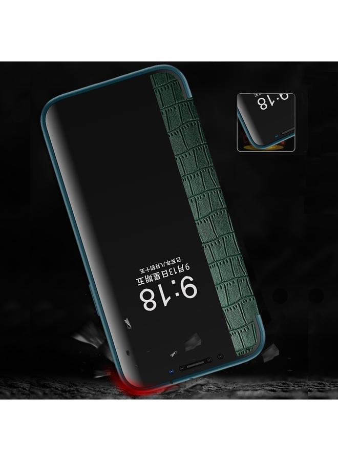 S-TOP Case For iPhone 12 Pro Max Crocodile Texture Display Window Horizontal Flip Leather Case - Image 3