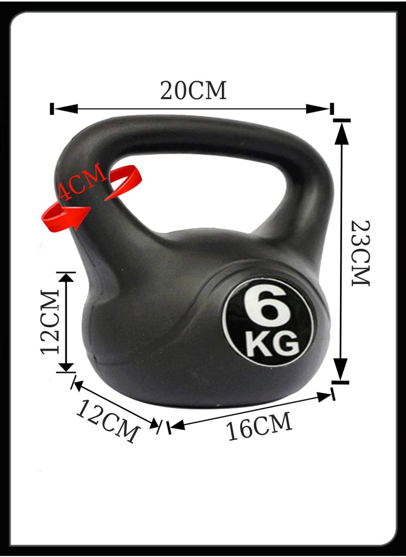 Toshionics Fitness Kettlebell Dumbbell Strength Training Tool for Full Body Shaping Conditioning Weight Lifting Squats Workouts Home Gym Indoor Outdoor Exercises Muscle Fitness Training Equipment 8KG  - Image 2
