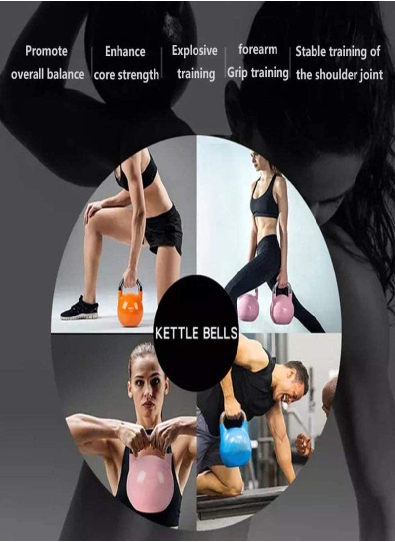 Toshionics Fitness Kettlebell Dumbbell Strength Training Tool for Full Body Shaping Conditioning Weight Lifting Squats Workouts Home Gym Indoor Outdoor Exercises Muscle Fitness Training Equipment 8KG  - Image 4