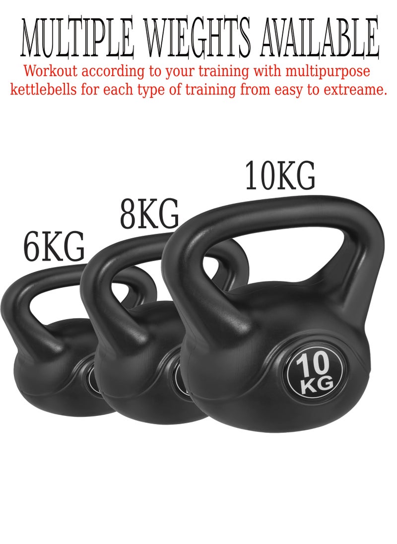 Toshionics Fitness Kettlebell Dumbbell Strength Training Tool for Full Body Shaping Conditioning Weight Lifting Squats Workouts Home Gym Indoor Outdoor Exercises Muscle Fitness Training Equipment 8KG  - Image 5