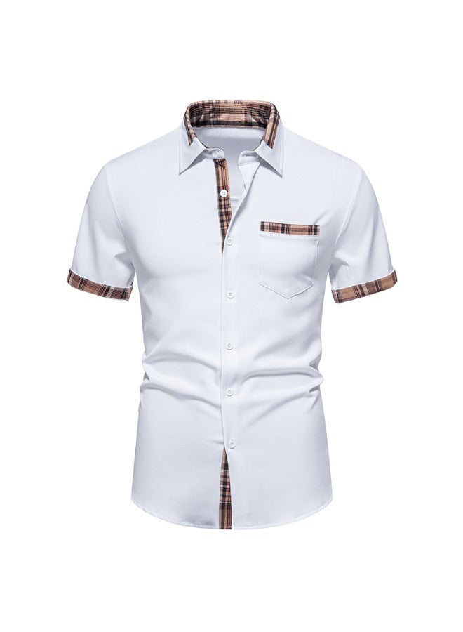 KUYING Casual Slim Fit Formal Shirt