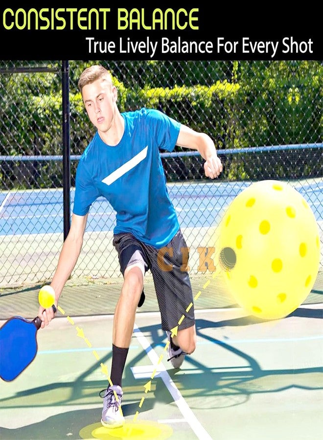 Ciko Pickleball Paddle Set | Wood Surface | 4 Pickle Ball Balls|Paddle Cover Bag| Cushion Comfort Handle Grip | Durable Pickleball Paddle | Outdoor Game (1 Yellow Ball) - Image 4