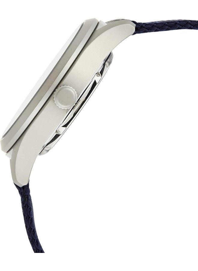 Seiko سايكو ساعة أوتوماتيكية للرجال، عرض تناظري وحزام قماشي SNZG11K1، أزرق وفضي - Image 4