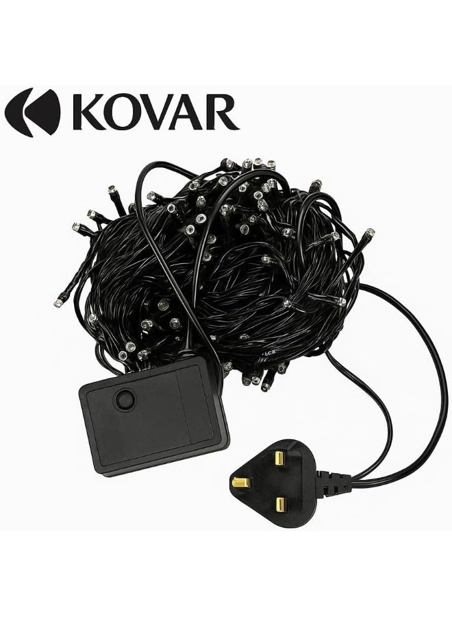 KOVAR LED String Lights, Black Wire, Indoor/Outdoor Decorative Lighting (200 LED) - Image 2