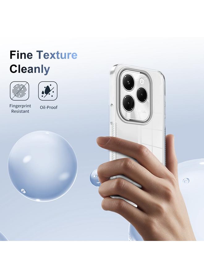 erorex Case For Infinix Hot 40 / Hot 40 Pro 2.5mm Anti-slip Clear Acrylic Hybrid TPU Phone Case - Image 5