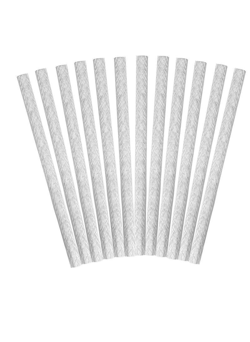 12-Pack Durable Tiki Fiberglass Replacement Wicks for Outdoor Torches, Patio Lighting, Garden Lamps, Oil Lamps, and DIY Candle Projects - Long-Lasting Performance  - Image 1