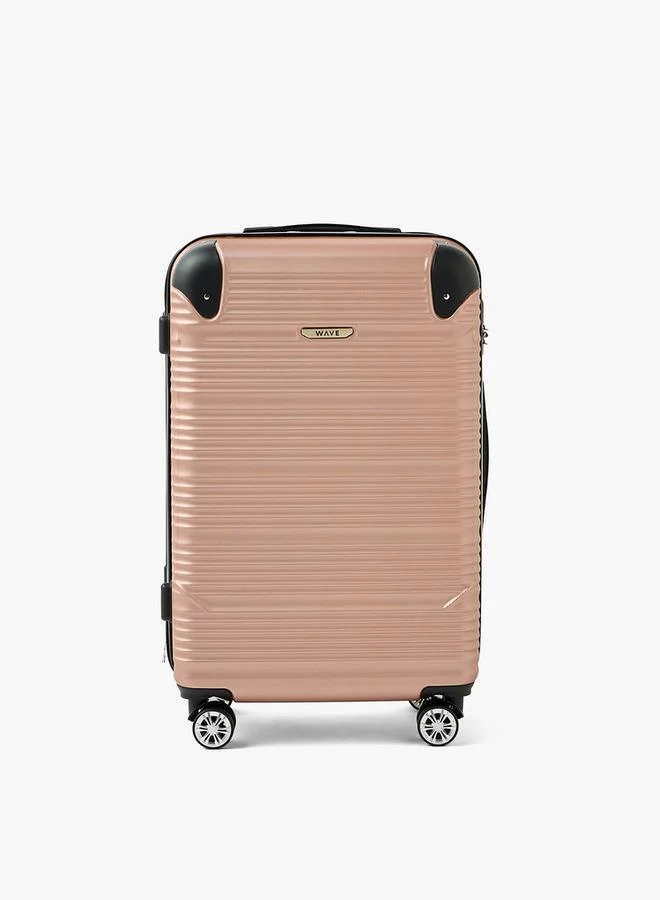 وايف Textured Hardcase Luggage Trolley With Retractable Handle - 28 Inches Check-In Bag
