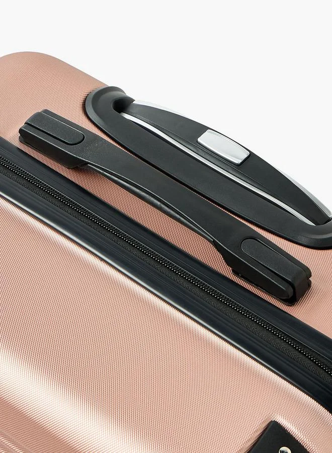 Wave ROSE GOLD Textured Hardcase Luggage Trolley With Retractable Handle - 28 Inches Check-In Bag  | Best Price UAE