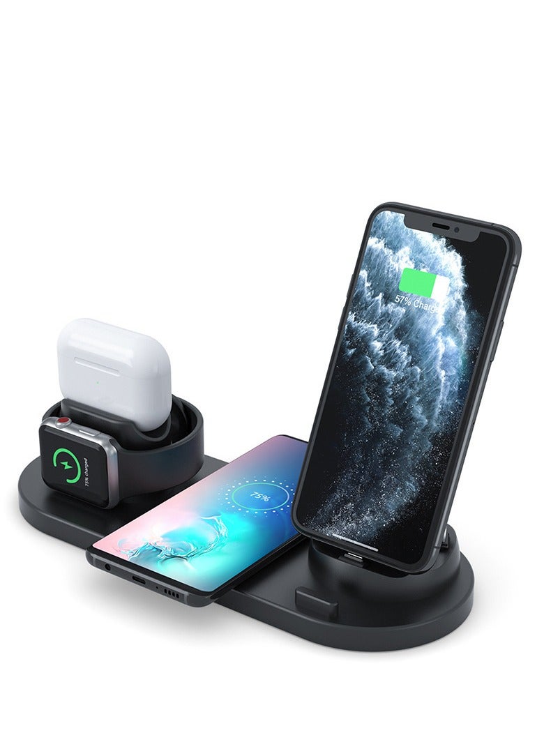Y&D Wireless Charger, 6 in 1 Fast Charging Station for Apple Watch/AirPods Pro/iPhone Samsung - Image 1