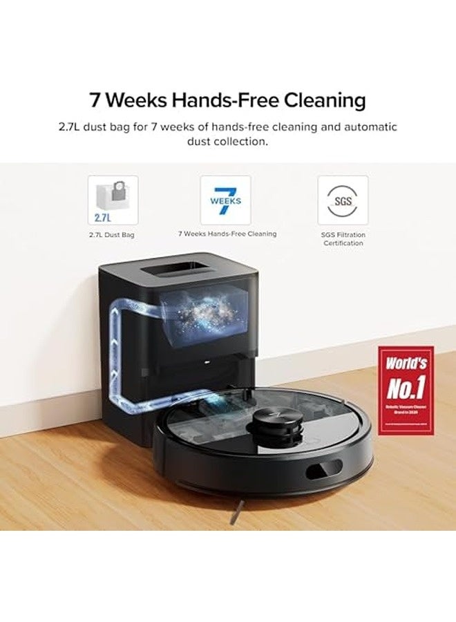 roborock Q7 TF+ Robot Vacuum and Mop | 10000Pa Suction, Self-Emptying Dock, LiDAR Navigation, Dual Anti-Tangle System, App Control, 7 Weeks Hands-Free Cleaning - Image 2