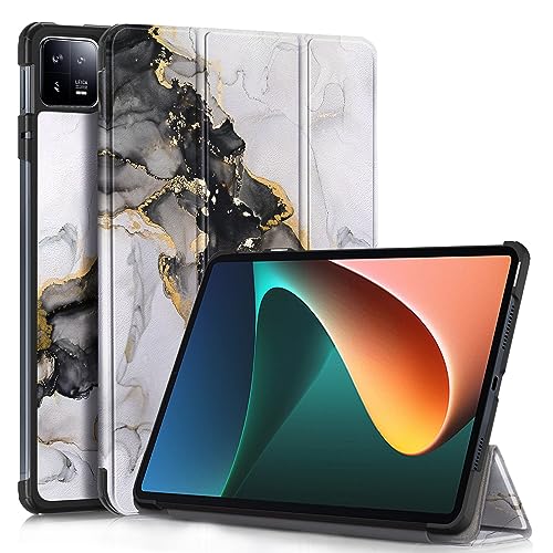 MOCA Case for Xiaomi Pad 6 11 inch,Slim Stand Hard Back Shell Protective Smart Cover for Xiaomi Pad 6/Pad 6 Pro 11" 2023 Case with Auto Wake/Sleep Function (Cloudy Marble) - Image 1