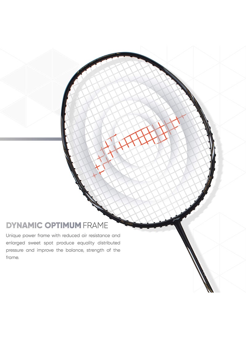 Li-Ning - Air Force G2 - 78 Carbon-Fiber Strung Badminton Racket with Full Racket Cover | For Intermediate Players | 78 grams |Maximum String Tension - 30lbs - Image 1