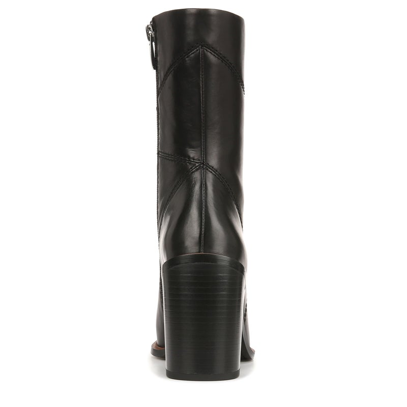 Franco Sarto Womens Stevie Mid Calf Boot Black Wide Calf Leather 8 M - Image 3