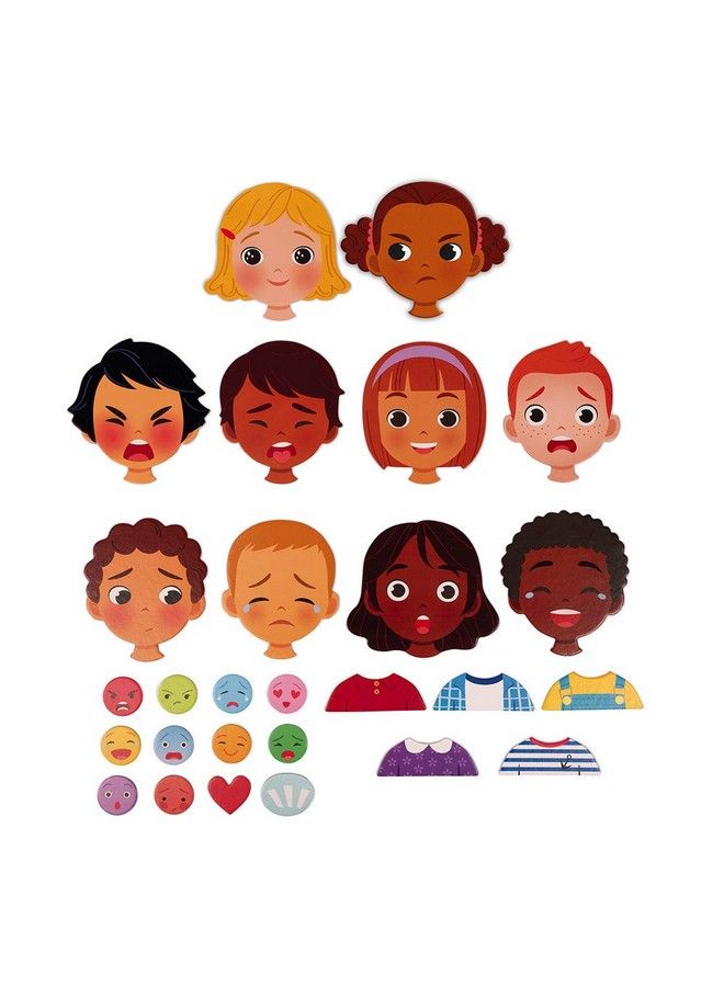 Janod Emotions Magnetic Game 48 Pieces Ages 2+ J08038 - Image 5